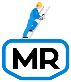logo servicios de carpintería y fontanería mr lite