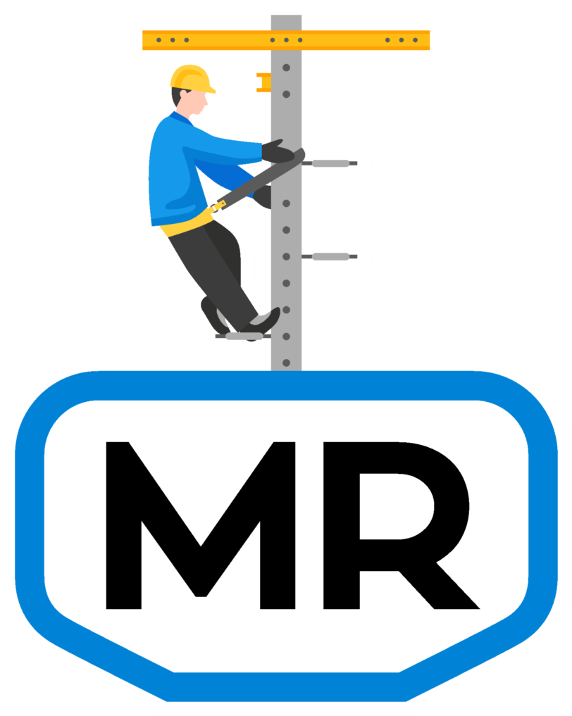 logo servicios de estructuras metálicas mr